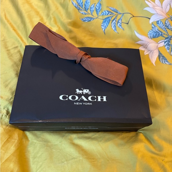 Coach flap wallet New with tags Navy Blue Leather - Picture 6 of 6